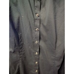 7th Avenue Design Studio‎ New York &Co. Long Sleeves Dress Shirt Dark Green